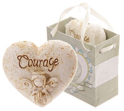 Courage Angel Whisper Heart in Gift Bag